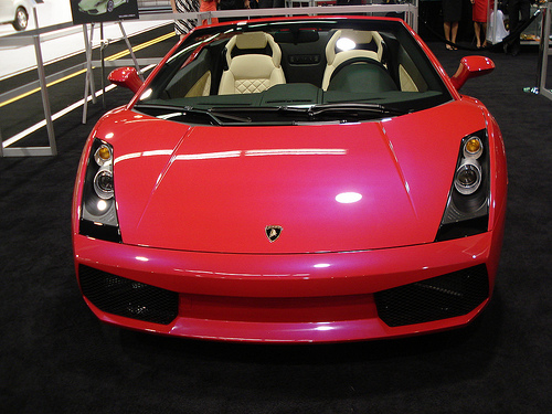 Bubble Gum Pink Lamborghini from Newport Beach